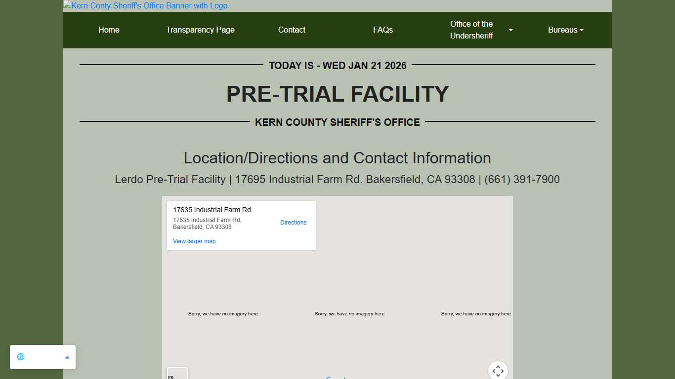 Pre-Trial Facility | KCSO